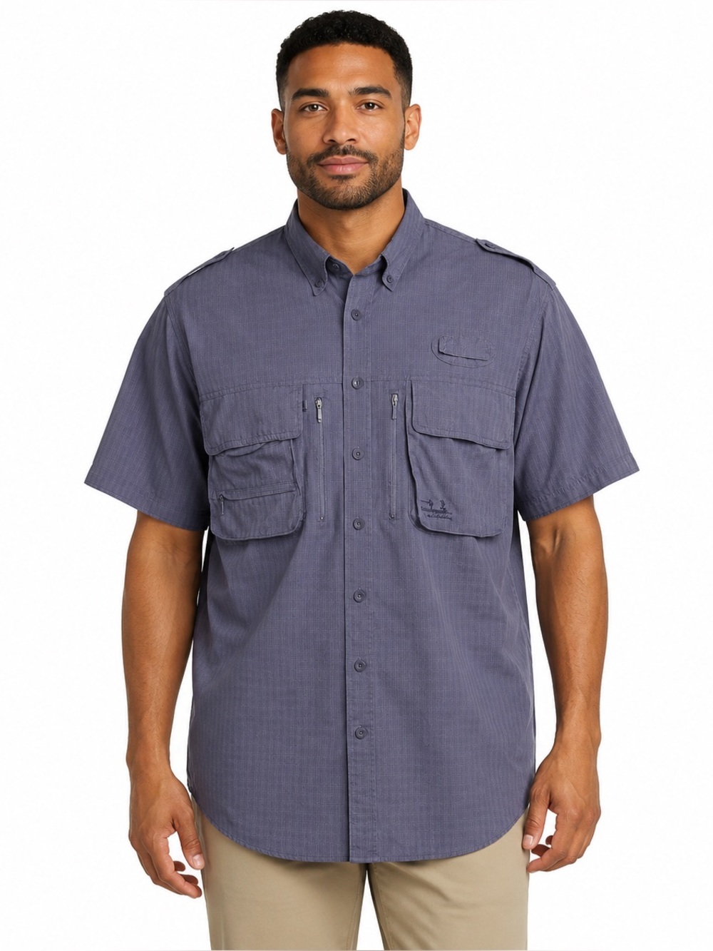 CABELA’S Guidewear Vented Fishing Shirt Blue Men’s XL Tall